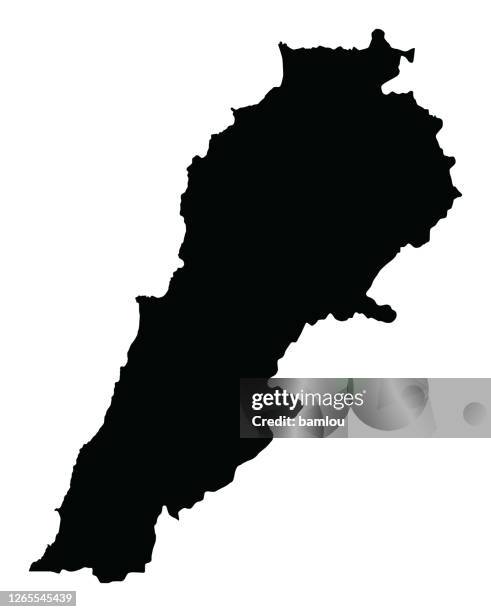 ilustraciones, imágenes clip art, dibujos animados e iconos de stock de mapa altamente detallado del líbano - lebanon