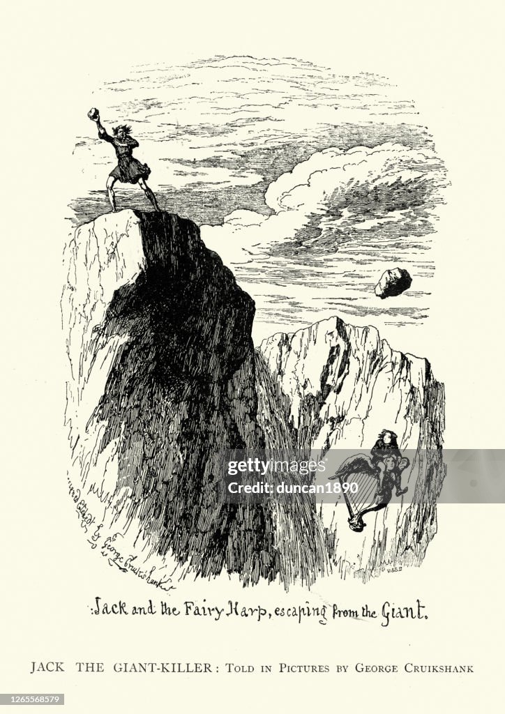 Jack y el Beanstalk, Jack escapando del gigante