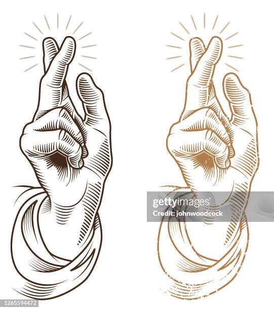 segen hand symbol illustration - praying stock-grafiken, -clipart, -cartoons und -symbole