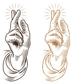 Blessing hand symbol illustration