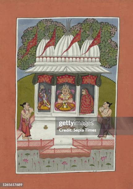 Buddha as an incarnation of Vishnu Avatars of Vishnu . Vishnu in the form of the Buddha sitting in a temple. The performance is framed by a narrow...