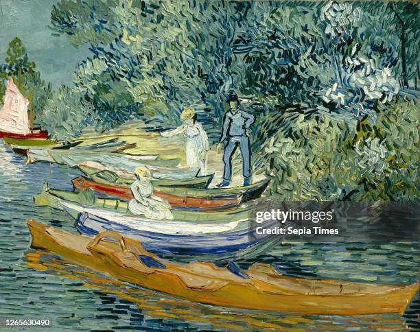 Vincent van Gogh. Dutch. 1853-1890. Bank of the Oise at Auvers. 1890. Oil on canvas. Unframed: 28 × 36 7/8 inches .