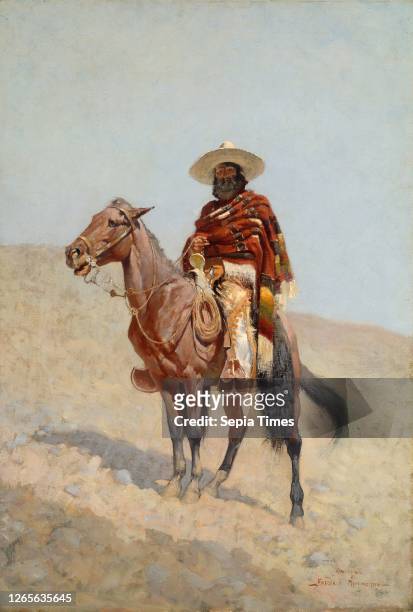 Mexican Vaquero. 1890. Frederic Remington. American. 1861–1909. New York. Oil on canvas. 82.6 × 58.4 cm .