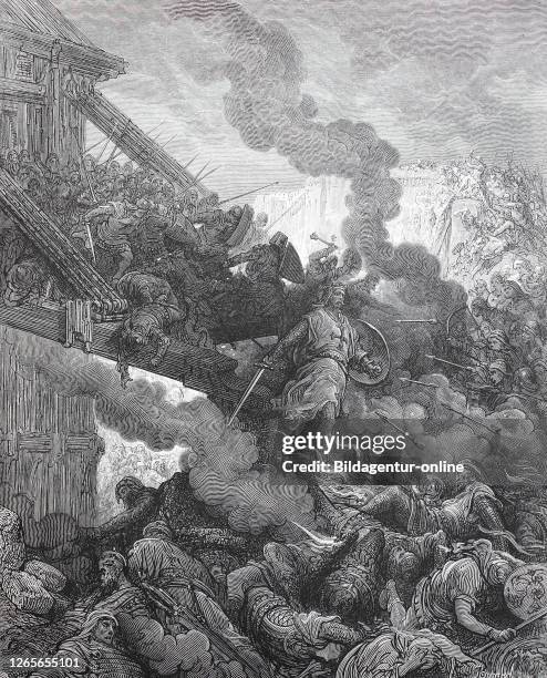 Godfrey of Bouillon, Gottfried von Bouillon, Latin: Godefridus Bullionensis, 1060- 1100, a Frankish knight and one of the leaders of the First...