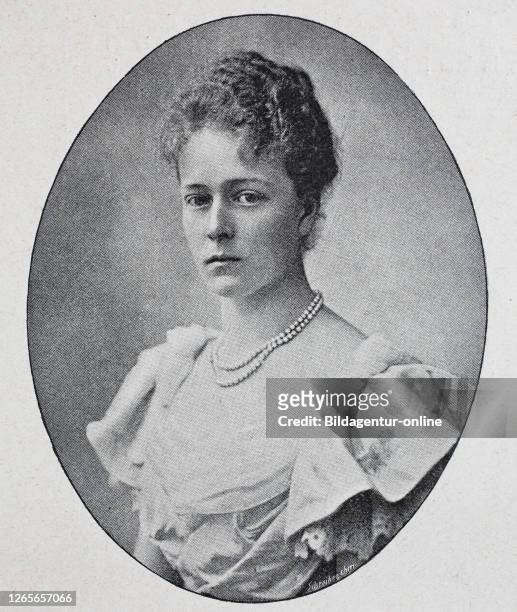 Digital improved reproduction, Duchess Sophie Charlotte Augustine in Bavaria, 1847 - 1897, Germany / Sophie Charlotte Auguste, geborene Prinzessin in...
