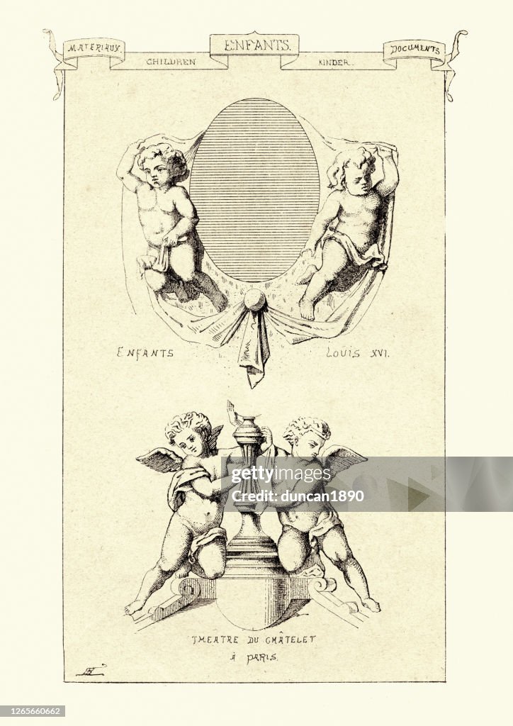 Darstellungen von Kleinkindern in der Architektur, 19. Jahrhundert