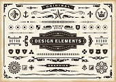 Vintage Original Design Elements Set