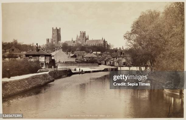 Unknown , George Washington Wilson, Scottish, 1823-1893, Ely Cathedral from the Railway, between 1870 and 1880, albumen print from collodion on glass...