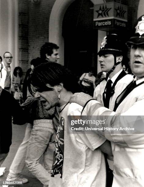 Photographs taken during the Poll Tax riots. The Poll Tax Riots were a series of riots in British towns and cities during protests against the...