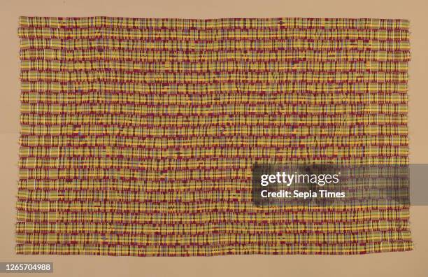 Man's wrapper; kente, Asante people, mid-20th century, silk, Textile and Fashion Arts.