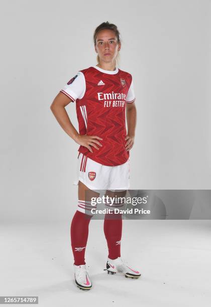 Jordan Nobbs of Arsenal during the Arsenal Women's Photocall at London Colney on August 12, 2020 in St Albans, England.