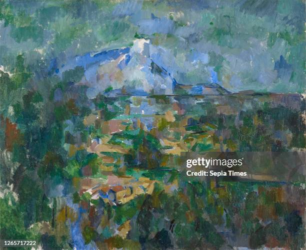 Le Mont Sainte-Victoire vu des Lauves, 1904/1906, oil on canvas, 59.9 x 72.2 cm, unmarked, Paul Cézanne, Aix-en-Provence 1839–1906 Aix-en-Provence.