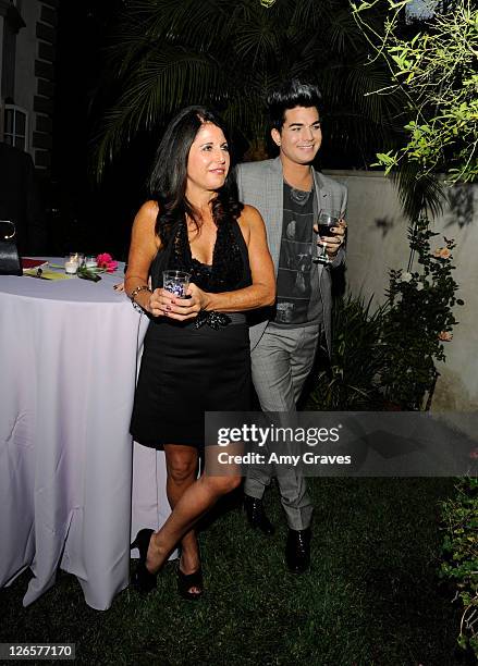 Leila Lambert and Adam Lambert are honored at the 2011 PFLAG National LA Event on September 25, 2011 in Beverly Hills, California.