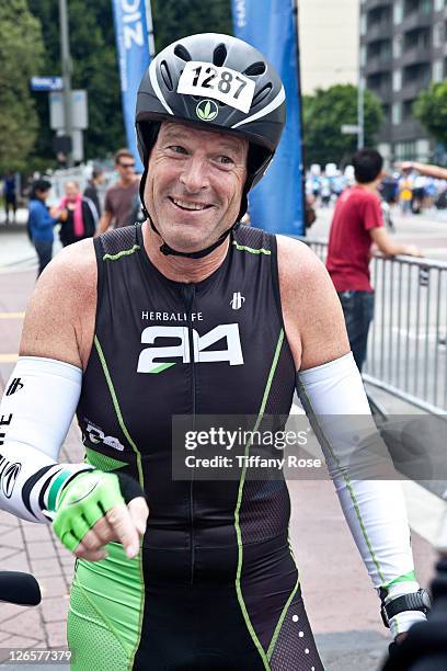 Of Herbalife Michael O. Johnson attends the LA Triathlon presented by Herbalife on September 25, 2011 in Los Angeles, California.