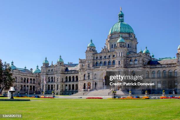 legislative assembly, victoria, british columbia, canada - british columbia legislature stock pictures, royalty-free photos & images