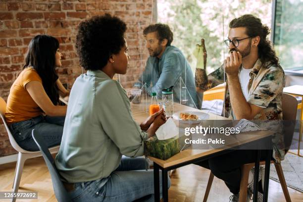 Social Distance Lunch 88 Office Lunch Social Distance Stock Photos, High-Res Pictures, and ...
