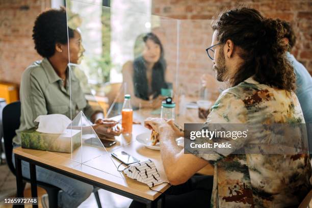 Social Distance Lunch 88 Office Lunch Social Distance Stock Photos, High-Res Pictures, and ...