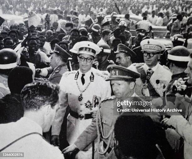 King Baudouin II of the Belgians, visits the Congo 1960.