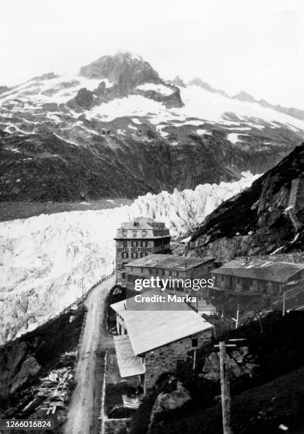 Hotel Belvedere . Furka Pass. Switzerland. 1908.