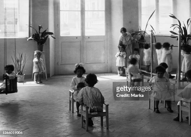 Montessori Kindergarten. Naples 1920-30.