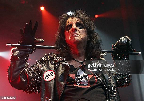 Alice Cooper performs at Enmore Theatre on September 26, 2011 in Sydney, Australia.