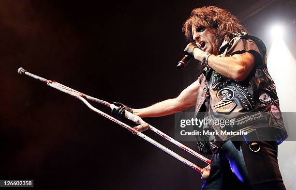 Alice Cooper performs at Enmore Theatre on September 26, 2011 in Sydney, Australia.