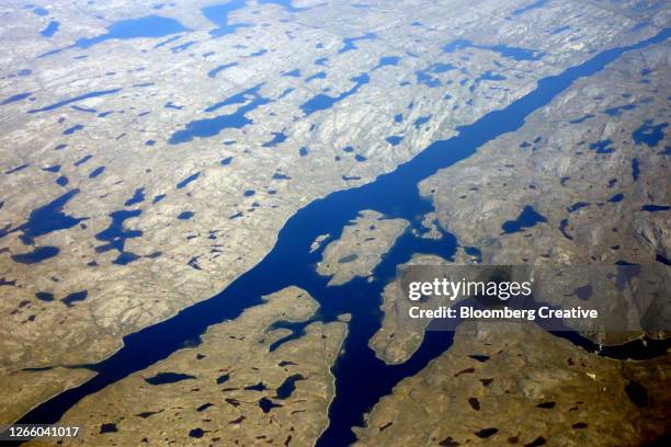 hudson bay waterways - inlet stock pictures, royalty-free photos & images