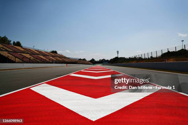 General view of the circuit during previews ahead of the Formula 2 Championship at Circuit de Barcelona-Catalunya on August 13, 2020 in Barcelona,...