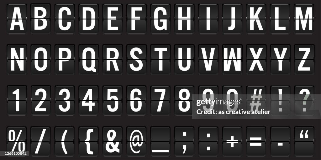 Scoreboards Lettering Scoreboard Numbers Font