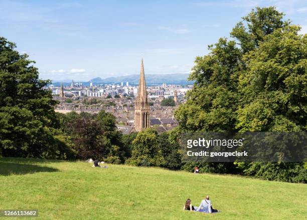 queen's park in glasgow's southside - glasgow people stock pictures, royalty-free photos & images