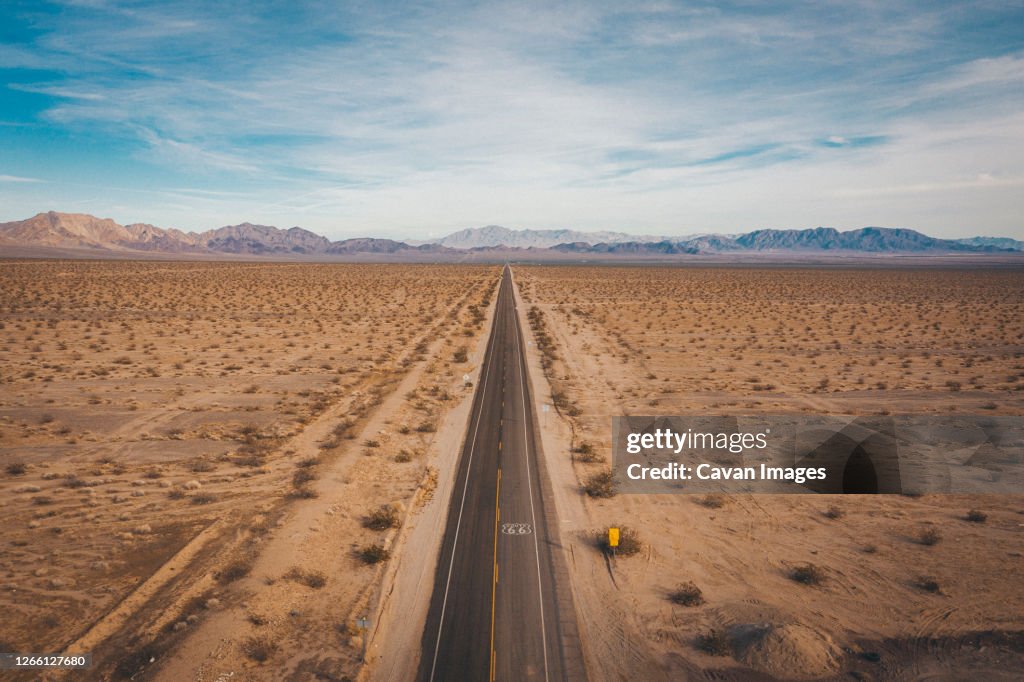 Highway 66 from above, California