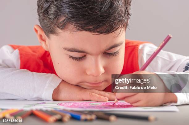 child's drawing - criança escola foto e immagini stock