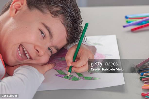 child's drawing - criança stock pictures, royalty-free photos & images