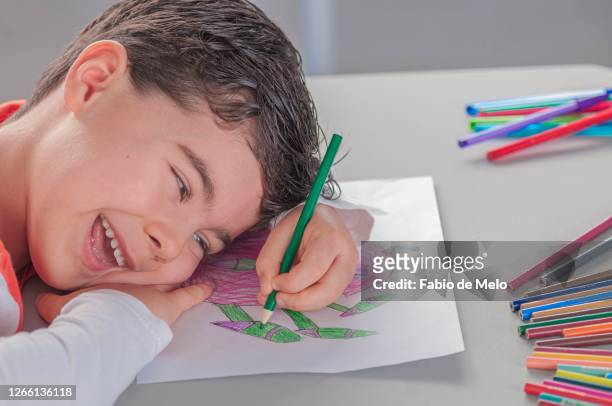 child's drawing - desenhar stock pictures, royalty-free photos & images