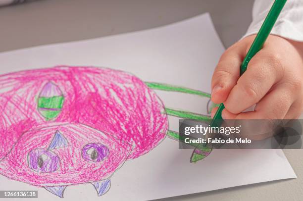 child's drawing - criança stock pictures, royalty-free photos & images