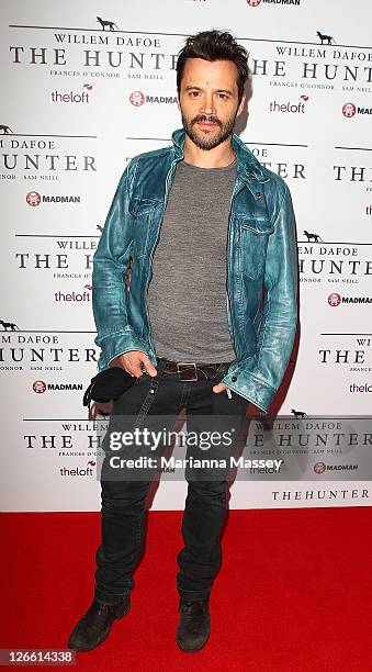Actor Damien Walshe-Howling arrives at the Australian Premiere of "The Hunter" on September 26, 2011 in Sydney, Australia.
