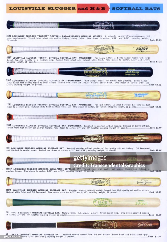 Ad For Louisville Slugger Softball Bats