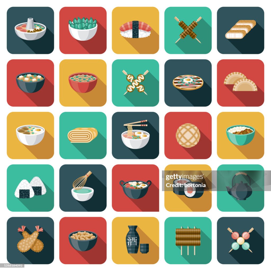 Japanese Food Icon Set