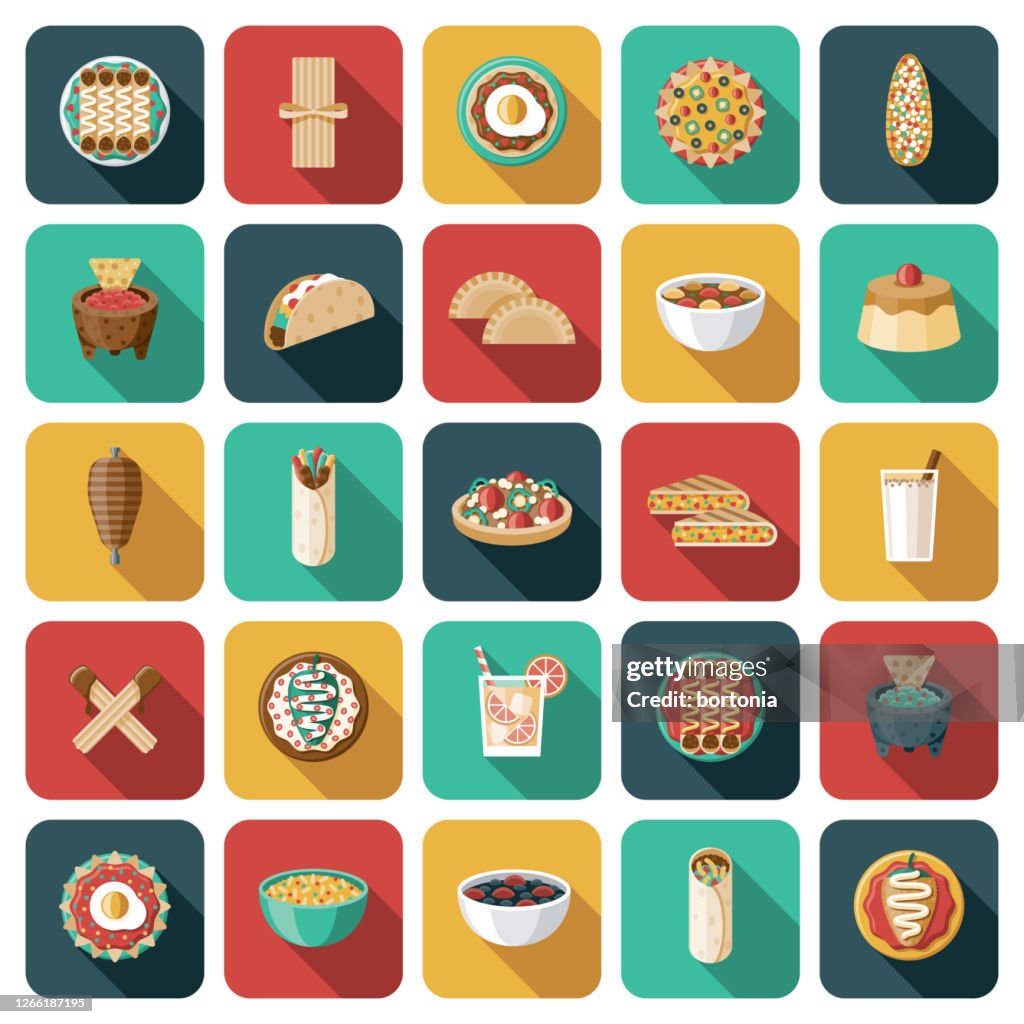 Mexican Food Icon Set
