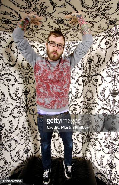 Dallas Green of Alexisonfire poses for portraits at Melbourne on May 23, 2007 in Melbourne Australia.