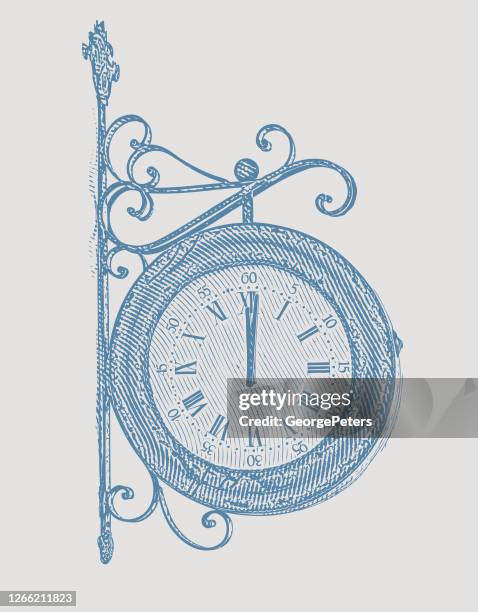 stockillustraties, clipart, cartoons en iconen met antieke klok - biological clock