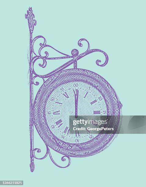 antique clock - biological clock stock illustrations