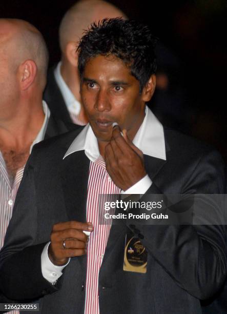 Chaminda Vaas attends the IPL opening celebration on March 11, 2010 in Mumbai, India.