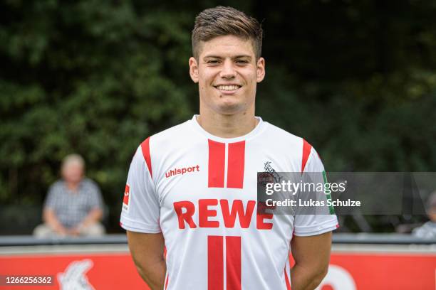 Jorge Mere of Köln poses during the team presentation on training ground at Geissbockheim on August 14, 2020 in Cologne, Germany.