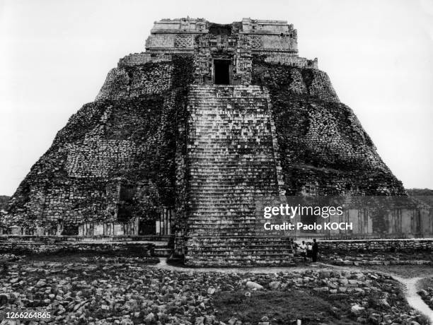 La pyramide du Devin sur le site archéologique d'Uxmal, Mexique.
