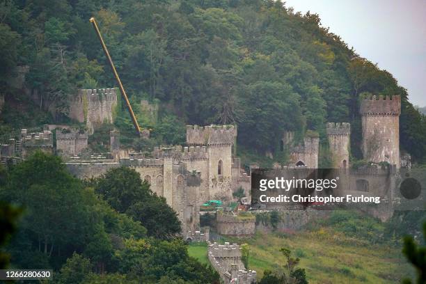 General view of Castell Gwyrch on August 14, 2020 in Abergele, Wales. Gwyrch Castle rumoured to be the set of this year's ITV reality TV show "I'm A...