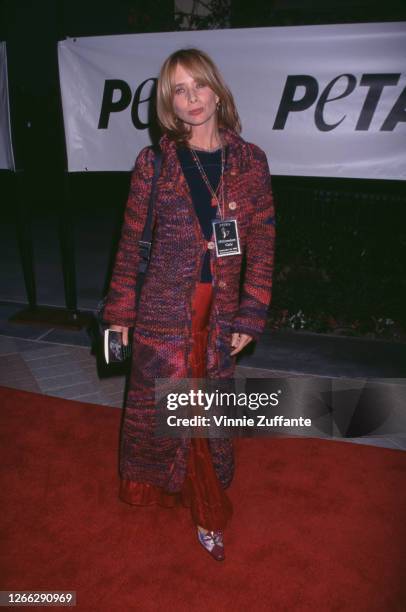 American actress Rosanna Arquette at PETA's Millennium Gala humanitarian awards and party in Los Angeles, California, 18th September 1999.