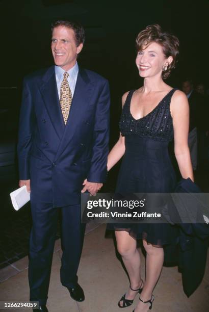 Married American actors Ted Danson and Mary Steenburgen at the Environmental Media Awards in Beverly Hills, California, 14th October 1996.