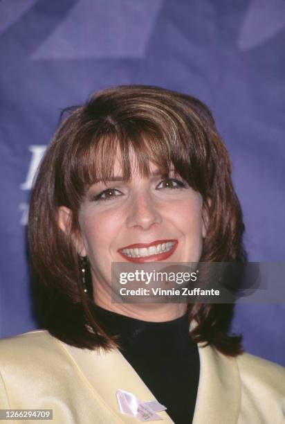 American country singer Kathy Mattea backstage at a Lifetime Television Network Applauds the Fight Against Breast Cancer event in Hollywood,...