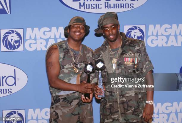 American rappers Mase and Sean Combs, aka Puff Daddy, at the Billboard Music Awards at the MGM Grand in Las Vegas, 8th December 1997.